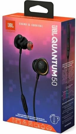 JBL Quantum 50 - Bedrade Oordopjes met Microfoon - 3.5 mm In-ear Headset voor iPhone, Samsung, PS5, Xbox & Laptop - Gaming & Dagelijks Gebruik - Zwart — thumbnail 7