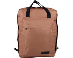 Rugtas Taupe/Roestbruin - 15,6 inch Laptop Rugzak - Schoolrugtas - Rugtas Laptop - Stoere Rugtas