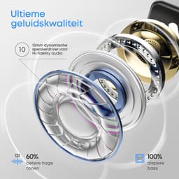 SoundFront Pro Draadloze Oordopjes - Bluetooth Oortjes - Koptelefoon - Geschikt voor smartphone & laptop - Wit — thumbnail 2