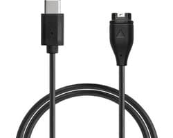 kwmobile USB-oplaadkabel type c geschikt voor Garmin Forerunner 55 - Kabel voor smartwatch - in zwart