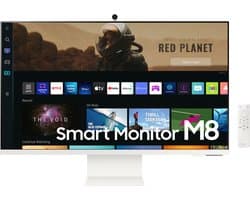 Samsung M8 LS32BM801UU - 4K Smart Monitor - Webcam - USB-C 65w -  32 inch - Wit — afbeelding 1