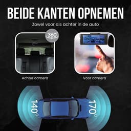 RedTiger F7NP Dual Dashcam voor auto - Ultra 4K & 1080P - Voor en Achter Camera - WiFi en GPS - 3,18 Inch met App - Sony Sensor - Dashcams - Parkeerbewaking - G Sensor - Loop opname - Full HD achter camera - Met 128GB SD Kaart — thumbnail 3