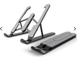 Laptop Standaard Verstelbaar - 6 standen verstelbaar - Zwart