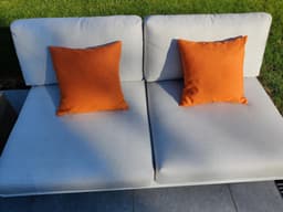 UITVERKOOP Sierkussens tuin: Qush Upper Orange| Vlekbestendig | Wasmachine | Waterbestendig | Kleurvast | Schimmelwerend l Babyproof | Wasbaar | sierkussens | werpkussens buiten — thumbnail 4