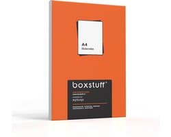 Boxstuff - A4 Stickervellen - Adres Etiketten Stickers - Geschikt Inktjet en Laser Printers - 14 Per Vel - 105x42MM