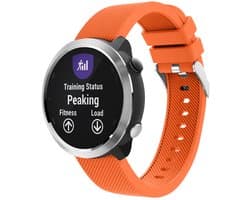 Siliconen Smartwatch bandje - Geschikt voor  Garmin Vivoactive 4 silicone band - 45mm - oranje - Horlogeband / Polsband / Armband
