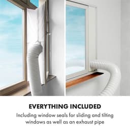 Klarstein Mobiele airconditioner met luchtafvoerslang, 4-in-1 airconditioner, ventilator, luchtontvochtiger & nachtmodus, Kleine & draagbare airconditioner voor thuis & op kantoor, Laag verbruik, 7000 BTU,1 kW voor 23 m² - Afstandsbediening Timer — thumbnail 3