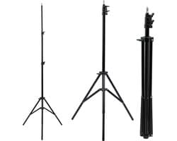 Maclean MC-163 statief voor 12 "ringlicht verstelbare hoogte 62-190 cm verlichting statief lamp statief 3kg draagvermogen licht statie