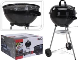 BBQ Houtskool ø47 cm | Barbeceu met wielen, thermometer & luchtrooster — thumbnail 1