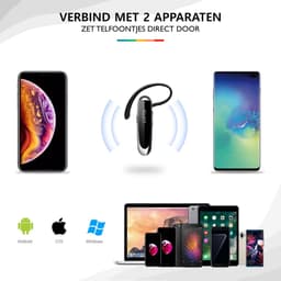 Zakelijke 5.0 Bluetooth headset Relave - Office - Auto - Werk - Zwart - Handsfree bellen - GSM - 24 uur bellen — thumbnail 2