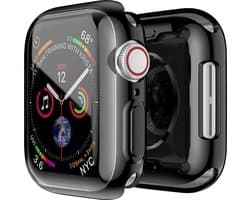 Apple Watch Siliconen Case - Zwart - 38mm - 360 bescherming