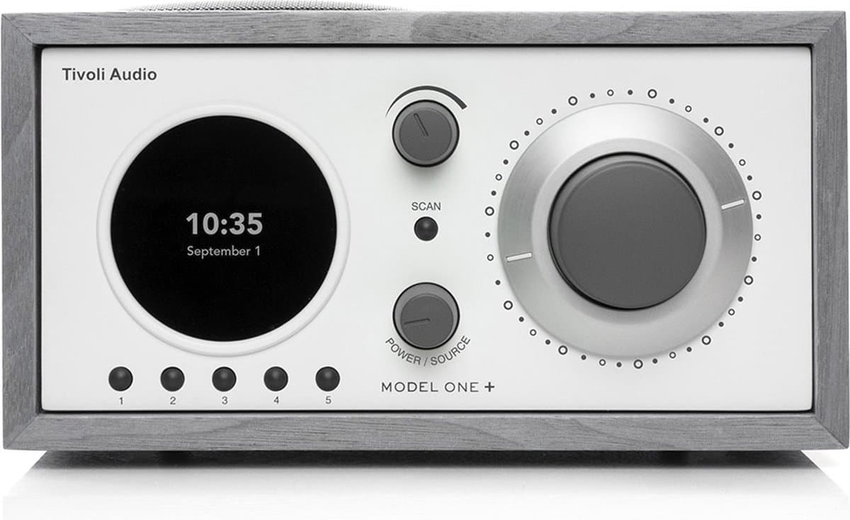Tivoli Audio - Model One + - DAB+ Wekkerradio - Grijs/Wit — afbeelding 1