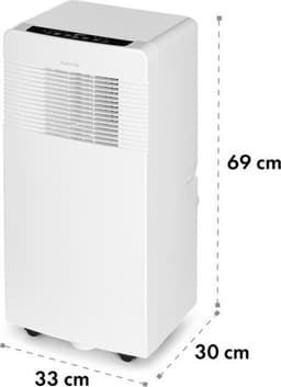 Klarstein mobiele airconditioner met luchtafvoerslang, 4-in-1 airconditioner met ventilator, luchtontvochtiger & nachtmodus, kleine & draagbare airconditioner voor thuis & op kantoor, app-bediening, 7000 BTU - voor 23 m² - Afstandsbediening 3-in-1 — thumbnail 23