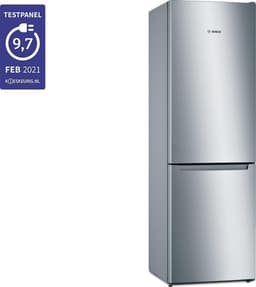 Bosch KGN36NLEA - Serie 2 -Koelkast - Koel-vriescombinatie - Total No Frost: Nooit meer ontdooien - PerfectFit zet je koelkast strak tegen de wand of in een nis -Led verlichting - RVS — thumbnail 5