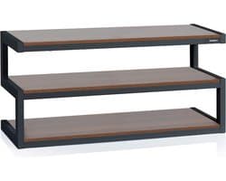 NorStone Esse zwart walnoot A/V meubel