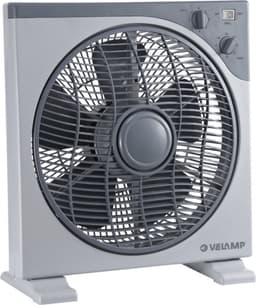Box Fan Ventilator - 30cm - Kunststof - 3 Snelheden - met Timer - Grijs -veilig propeller afgesloten voor kindervingers. — thumbnail 4