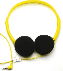 DKT Eduline BL lichtgewicht hoofdtelefoon geel draaibare schelpen (schoolklas, school, onderwijs) DKT-KT867YE — thumbnail 2