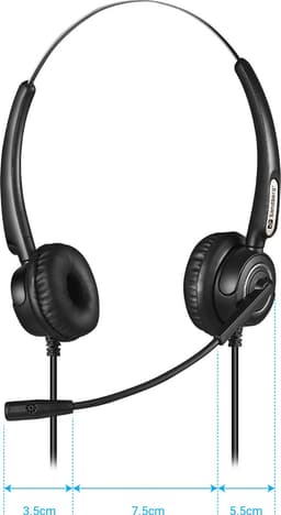 Sandberg - 126-13 - USB Office Headset Pro Stereo - Zwart - Microfoon — thumbnail 3