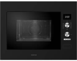 Inventum IMC6132FZWA - Inbouw combi-oven - Hetelucht - Magnetron - Grill - 32 liter - 45 cm hoog - Tot 220 graden - Zwart/RVS — afbeelding 1