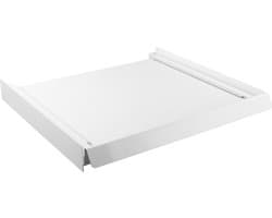 Tussenstuk wasmachine droger Londa, aluminium model met werkblad