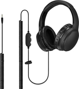 StayPowered TV Hoofdtelefoon - Geniet van Duidelijk Geluid zonder Anderen te Storen - Extra Lang 6 m Kabel - Comfortabele Over-Ear Pasvorm - Geïsoleerd Geluid - Eenvoudige Volumecontrole - Bedraad - Zwart - Levering Sneller dan Aangegeven! — thumbnail 1