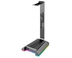 Spirit of Gamer Virtual Sentinel 7.1 Headset Standaard - Koptelefoon Houder - RGB Verlichting - USB Hub - 7.1 Virtueel Surround - Universele Aansluiting