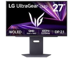 LG UltraGear 27GX790A-B - OLED Gaming Monitor - 480Hz - 0.03ms - Displayport 2.1 - 27 inch — afbeelding 1