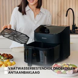 Zeegma Knapper Chef - Airfryer XL - Vetvrij - 6,5 L - Zwart - 10 programma's - 1600 W - Snelle opwarming tot 60s - Antislippoten — thumbnail 8