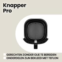 Zeegma Knapper - Heteluchtfriteuse - Airfryer 1400W - Tot 200°C in 60 seconden - 4,5L Kom — thumbnail 9