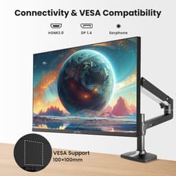 KTC H27T27 Gaming Monitor, 27-inch 2560x1440 QHD IPS-scherm, 100Hz verversingssnelheid, HDR10, 1ms responstijd, Adaptive-Sync, Low Blue Light en Flicker-Free, VESA-muurbevestiging, 2*HDMI 2.0, 1*DP 1.4, 1*hoofdtelefoonaansluiting — thumbnail 5