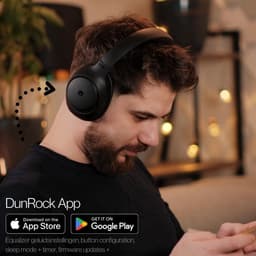 DunRock® Halo koptelefoon met ANC en multipoint - Met DunRock App voor je smartphone - draadloze bluetooth koptelefoon - met filter microfoons — thumbnail 20