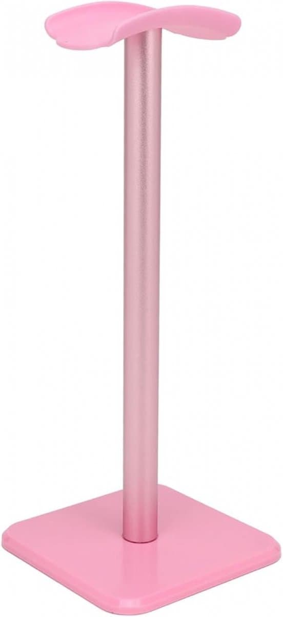Headset Stand - standaard voor koptelefoon - Headset Houder - Koptelefoon standaard - Koptelefoon Houder - Hoofdtelefoon Houder - roze - metaal - 100*100*245mm — afbeelding 1