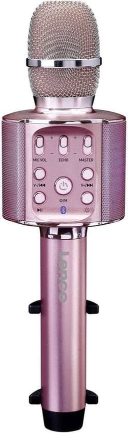 Lenco Karaoke Microfoon – Bluetooth – Speaker en Lichteffecten – BMC-090PK - Roze — thumbnail 5