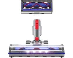 Stofzuigermond - Geschikt voor Dyson steelstofzuiger - Dyson V15 - V11 - V10 - V8 - V7 - Led - Universele Stofzuigermond - Wasbare borstel - Harde Borstel