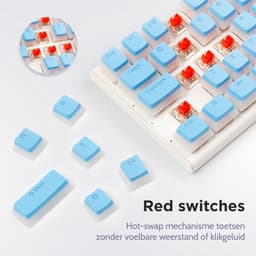 60% Mechanisch Gaming Keyboard – Pudding keycaps - RGB - Bedraad — thumbnail 4