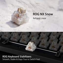 Asus ROG Strix Scope II 96 - Toetsenbord - Draadloos - Bluetooth 5.1 - USB - 1000 Hz - RGB - zwart — thumbnail 4