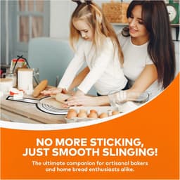 2 Stuks Bakmat Voor Nederlandse Oven - Met 3x Deegschraper - Siliconen Bakmat - Broodslinger - Hittebestendig Tot 230° - Deegmat - Broodbakmat - BPA-Vrij - Herbruikbare Nederlandse Ovenvoering Met Lange Handvatten - Voor Airfryer, Oven En Magnetron — thumbnail 3