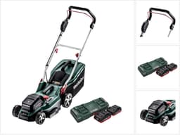 Metabo RM 36-18 LTX BL 36 Accu grasmaaier 36 V ( 2x 18 V ) LTX Brushless + 2x accu 4.0 Ah + dubbele lader — thumbnail 1