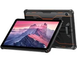 Oukitel RT9 Rugged tablet 6/256 GB - Robuuste tablet - Tablet 10 inch - Android tablet - IP69 waterproof en stofdicht - Met Robuuste case - 4G Dual SIM aansluiting - Mobiel internet en GPS - Android 14 - Extra bescherming - Tablet voor industrieën