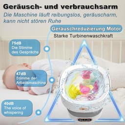 Duurzame Mini Wasmachine voor Kamperen en Reizen - 16 Liter, 3 kg, Compacte 2-in-1 Mobiele Wasmachine — thumbnail 4