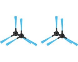 CleanWise Henk zijborstels - 4 zijborstels voor robotstofzuiger CleanWise Henk