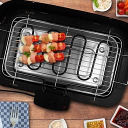 Lentz Elektrische Tafelgrill - 47 x 35 cm - Grillplaat Elektrisch - BBQ - Rookvrije Grill - Regelbare Thermostaat - 2200 W — thumbnail 3