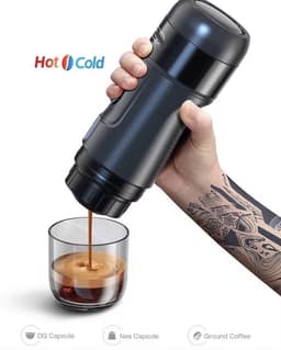 Draagbare Koffiezetapparaat - Voor Auto & Thuis - DC12V - Espresso Koffiezetapparaat - Fit Nespresso - Dolce Pod - Capsule Koffie - KoffiePoeder - Bouw Koffiezetapparaat - — thumbnail 2