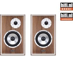 Leak Sandwich 150 - Boekenplank Luidspreker - 2-weg - Walnoot - Set van 2