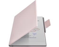 Remarkable Paper Pro hoes - Geschikt voor Remarkable Paper Pro 11.8" (2024) - Origineel Ontwerp - Lichtgewicht Ultradunne Magnetische hoes - Automatische slaap-/waakfunctie - Hoogwaardige waterdichte PU leer - (Niet voor Remarkable 2) - Roze