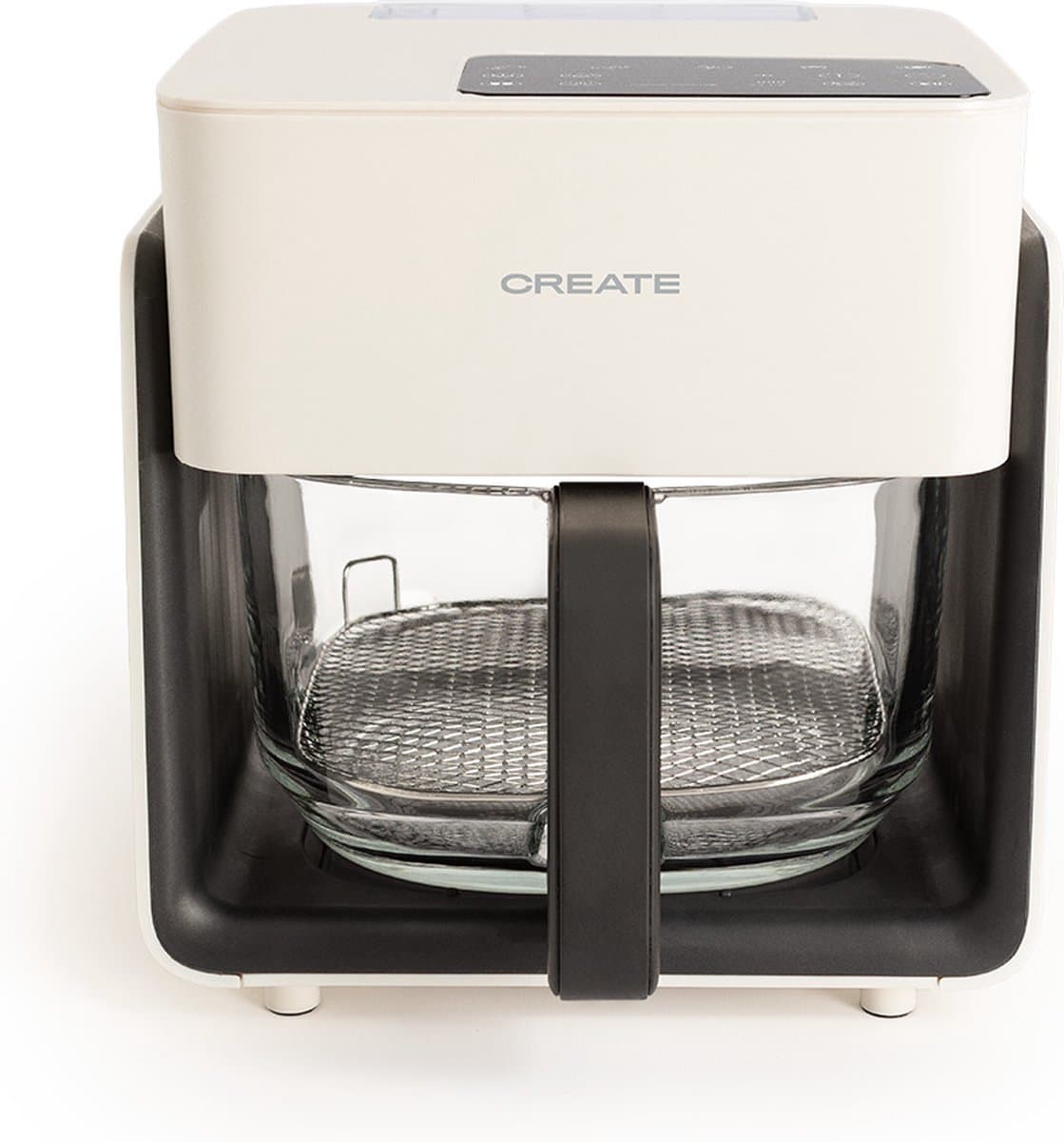CREATE - Enkel 4,2 l Vrijstaand 1300 W Heteluchtfriteuse - Wit - AIR FRYER STUDIO CRYSTAL — afbeelding 1
