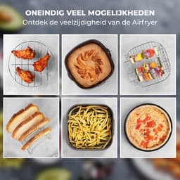 Fentic Airfryer Accessoires – Geschikt voor Airfryer XL en XXL – Met Airfryer Siliconen Bakje – ⌀ 20cm — thumbnail 4