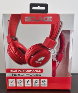Bounce Ball Series – Bedrade On-ear koptelefoon - Rood - Bekabelde Opvouwbare Koptelefoon- 3,5mm audiokabel - Kabellengte: 1.20 m — thumbnail 3