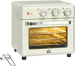 ZYLARO Airfryer oven - Vrijstaande Elektrische Oven - AirFryer, Bakken, Grillen en meer - 20 Liter - 1400 Watt - Vintage crème wit — thumbnail 1