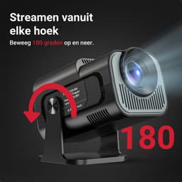 Mini Beamer - Mini Projector - 1920x1080P Full HD - 4K Ondersteuning - 430 Ansi - 12000 Lumen - Streamen Vanaf Je Telefoon / Tablet / PC / Laptop met WiFi & Bluetooth - Met Apps,YouTube / Netflix/ Prime — thumbnail 2